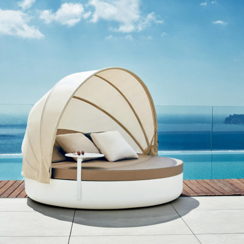 VELA ROUND DAYBED WITH RECLINING BACKREST & SUNROOF By Vondom - Image 3