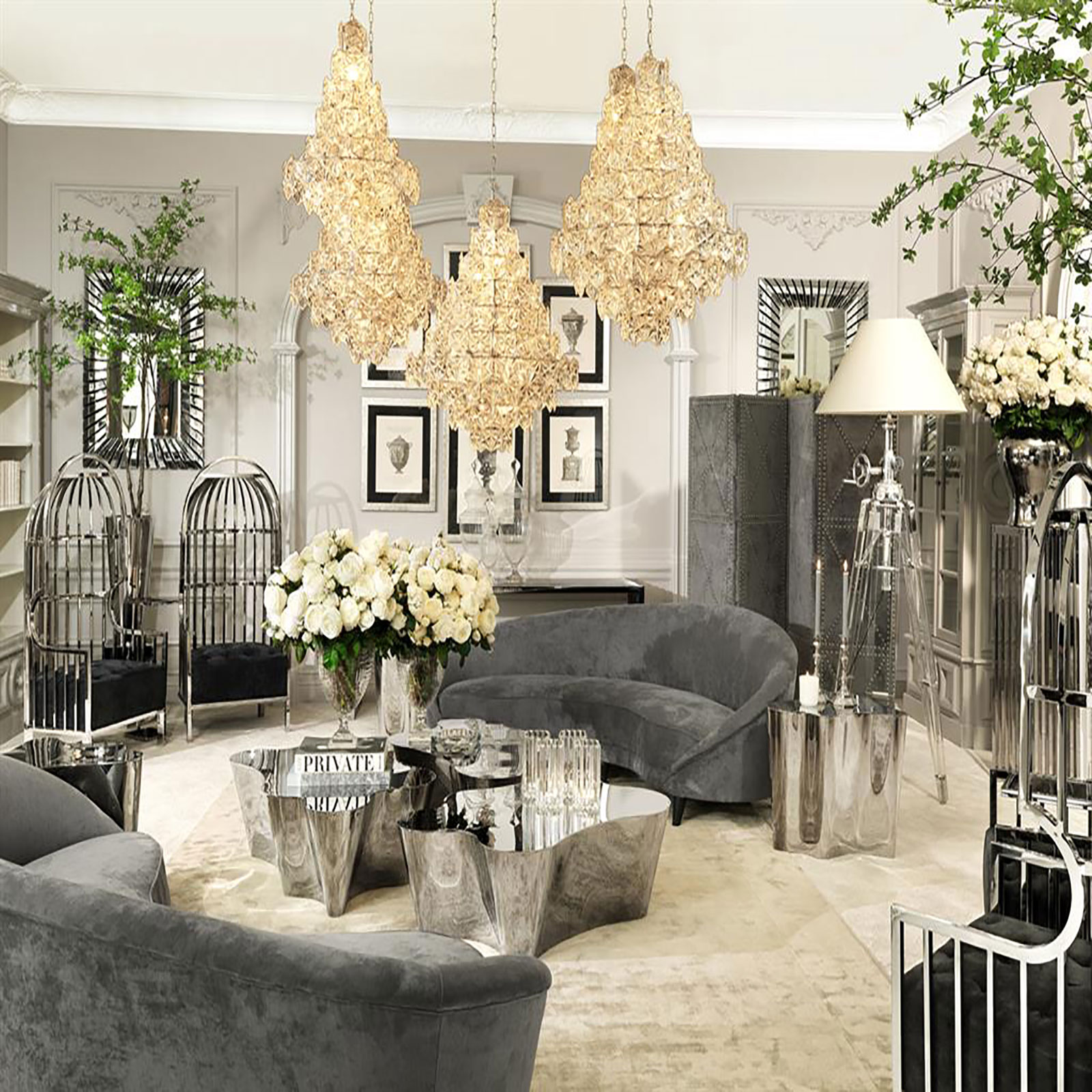 HERMITAGE CHANDELIER S<br/> By Eichholtz - Image 4