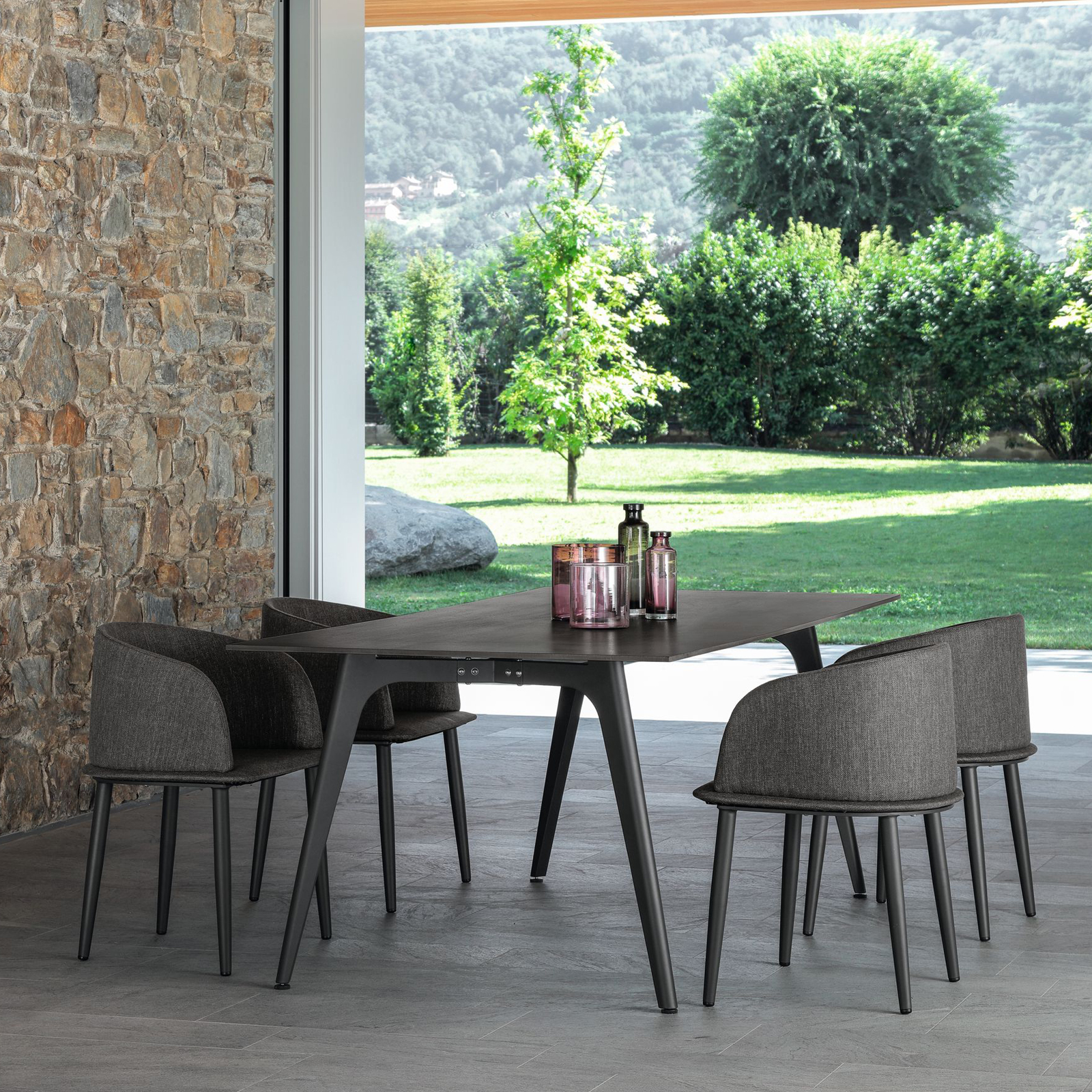 CLEO // ALU DINING TABLE 150 X 150 <br/> By Talenti - Image 2