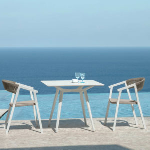 Key-3-1 2 Key Dining Armchairs by Talenti by the sea.