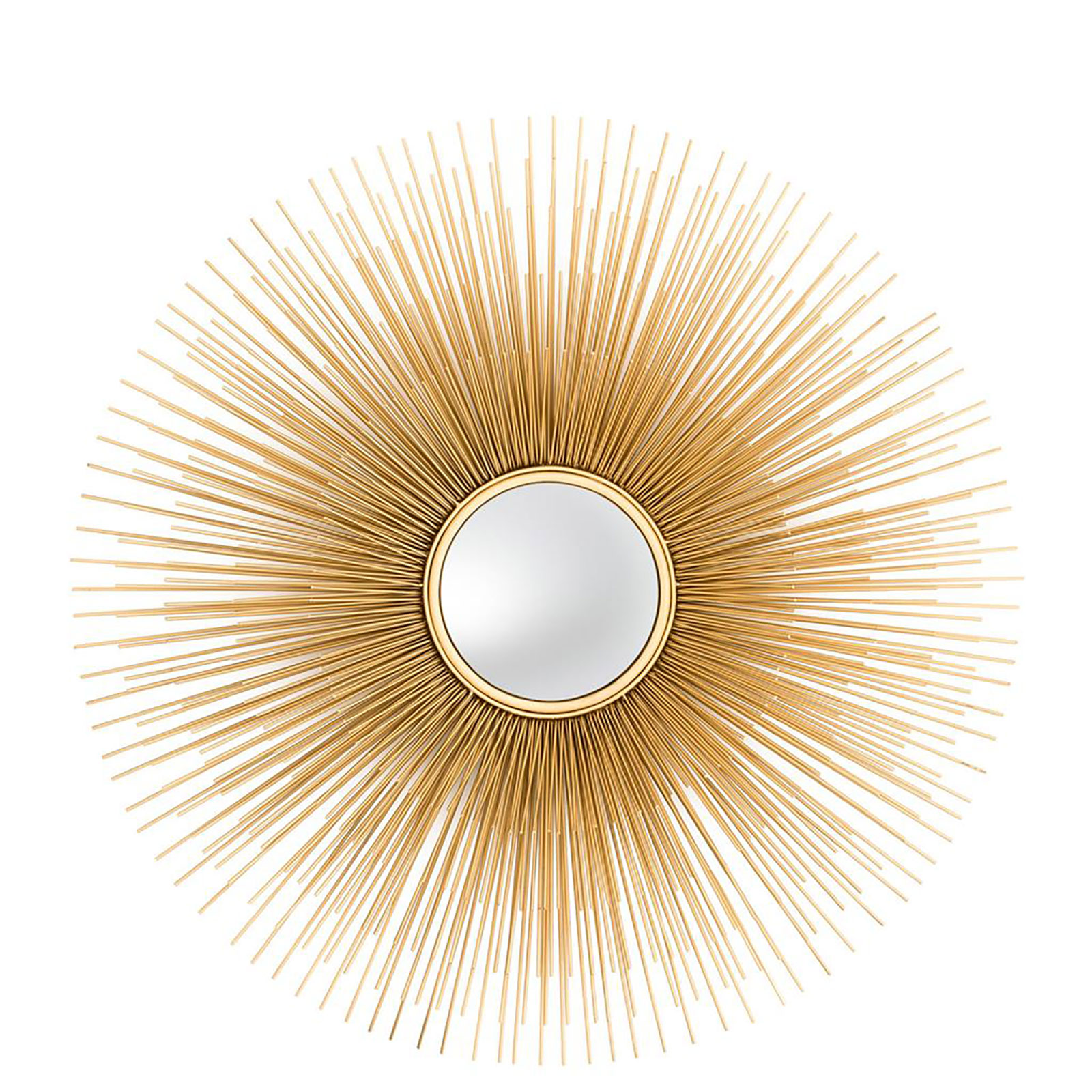 The Solaris Mirror L by Eichholtz in gold finish and convex mirror