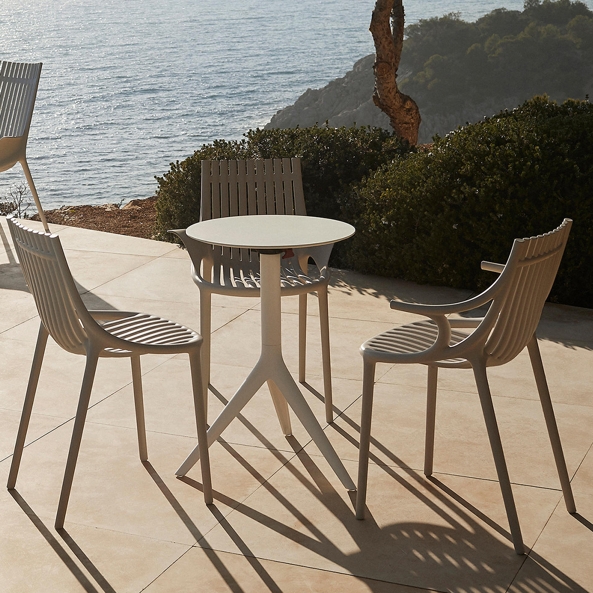 The Ibiza chair with arms in use by Vondom.