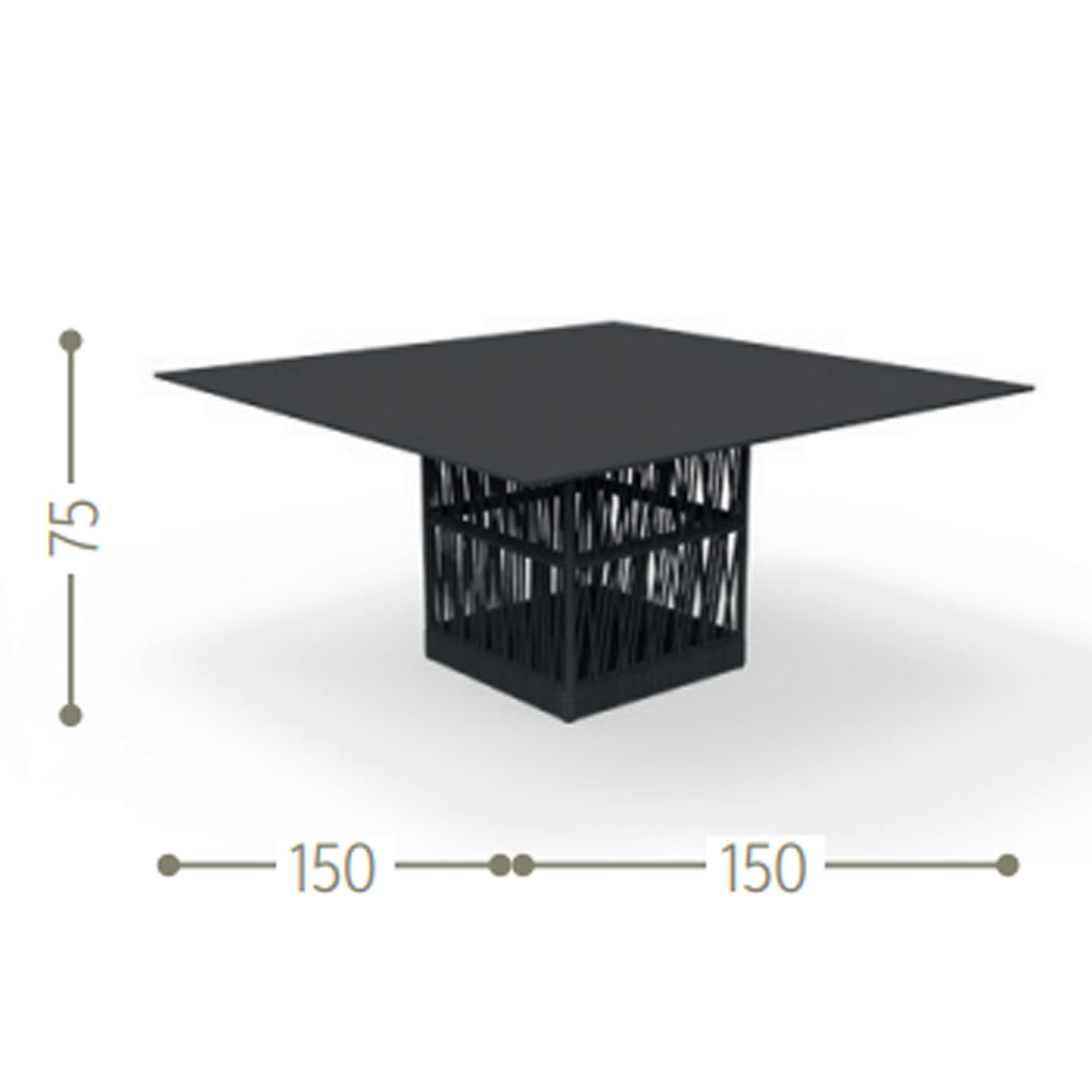 CLIFF SQUARE DINING TABLE<br/> By Talenti - Image 5