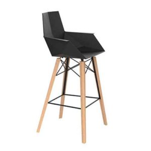 faz-wood-barstool-with-arms-black-vondom-core-furniture