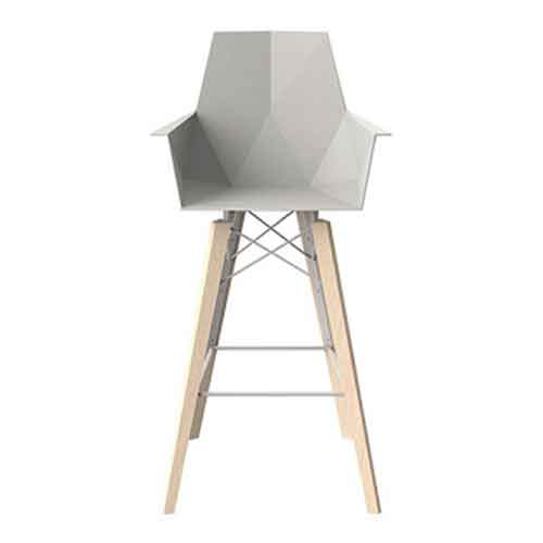 FAZ WOOD BARSTOOL WITH ARMS  <br/> By Vondom - Image 3