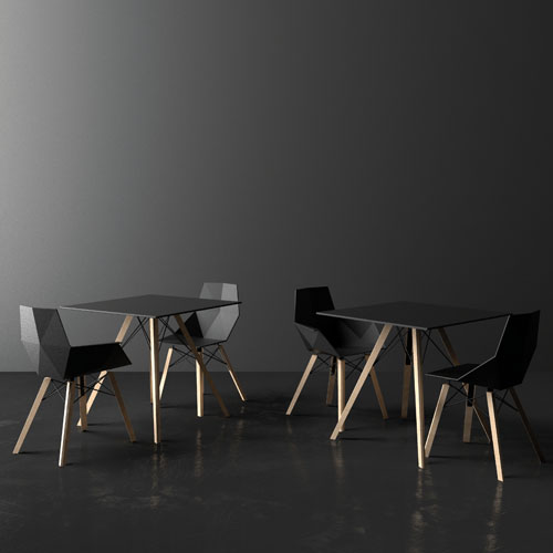 FAZ WOOD DINING TABLE SQUARE <br/> By Vondom - Image 2