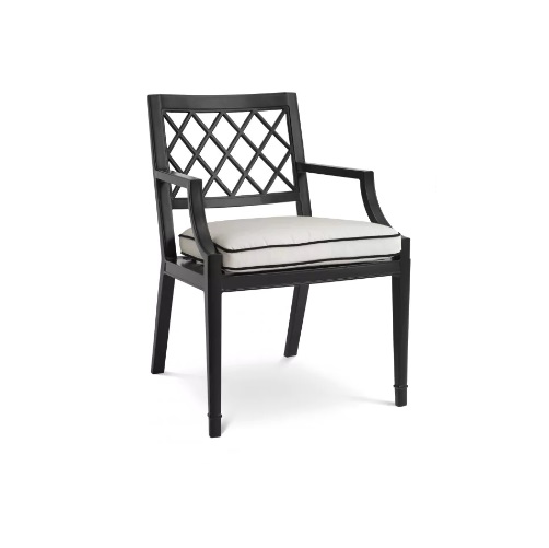 Powder coated aluminium frame with Sunbrella fabric Outdoor Dining Chair Paladium