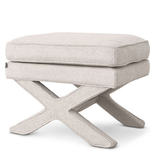 Designer Stool Cordoba by Eichholtz with a crossover base