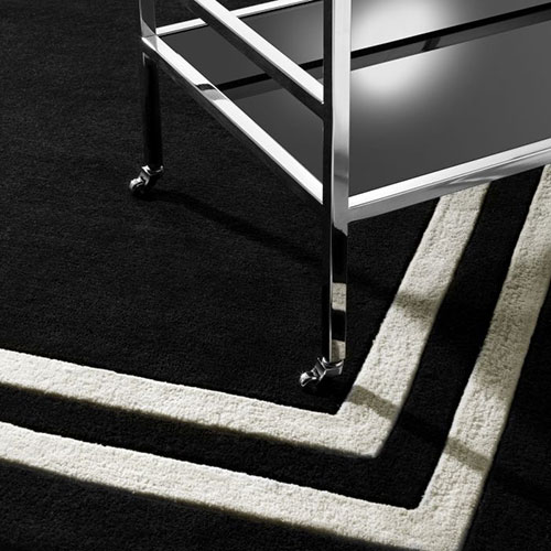 CELESTE CARPET BLACK AND OFF WHITE<br/> By Eichholtz