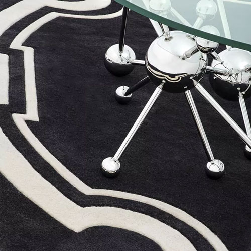 PALAZZO CARPET BLACK & OFF WHITE<br/> By Eichholtz