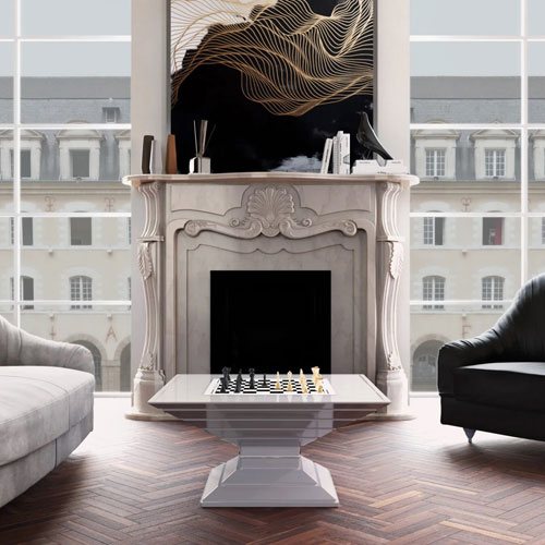 SCACCOMATTO POP UP CHESS TABLE ROUND<br/> By Vismara - Image 5
