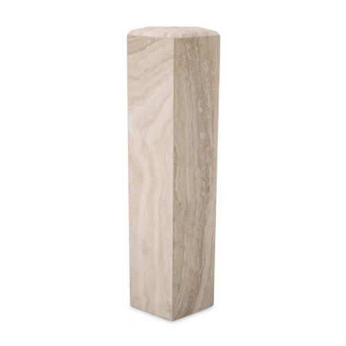 Designer Column Cuneo L by Eichholtz in travertine