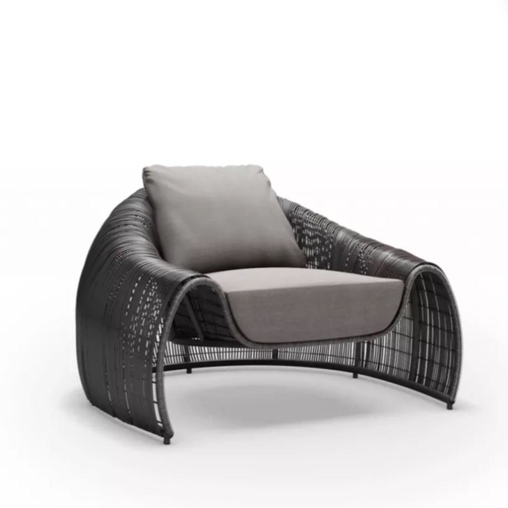 CROISSANT EASY ARMCHAIR <br> By Kenneth Cobonpue - Image 2