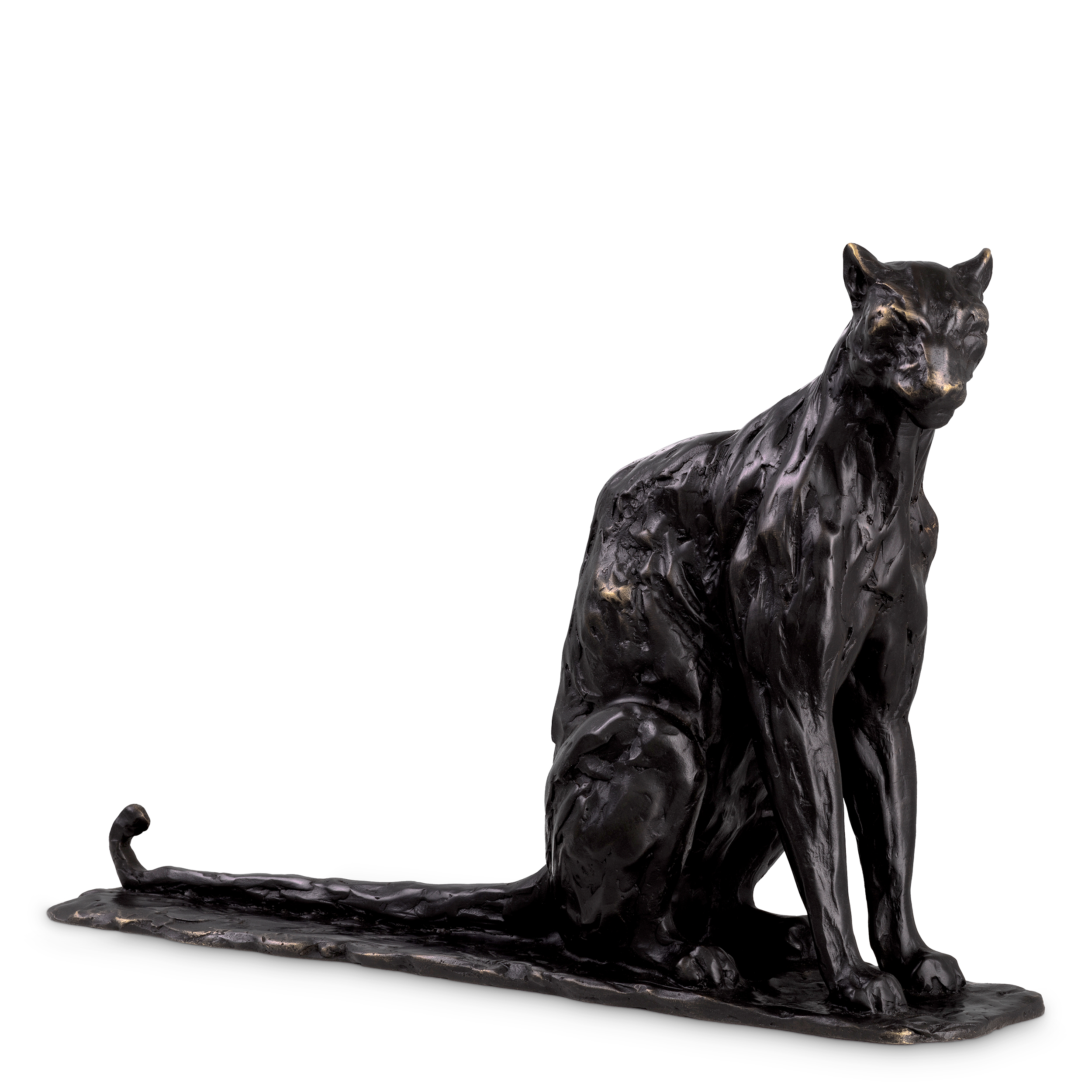 SCULPTURE SITTING PANTHER <br/> By Eichholtz