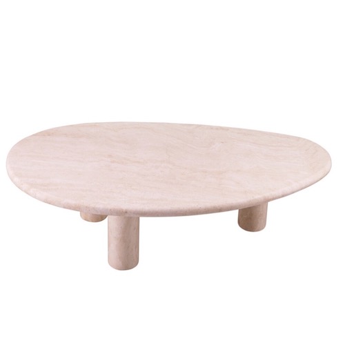 Designer Coffee Table Prelude by Eichholtz in travertine