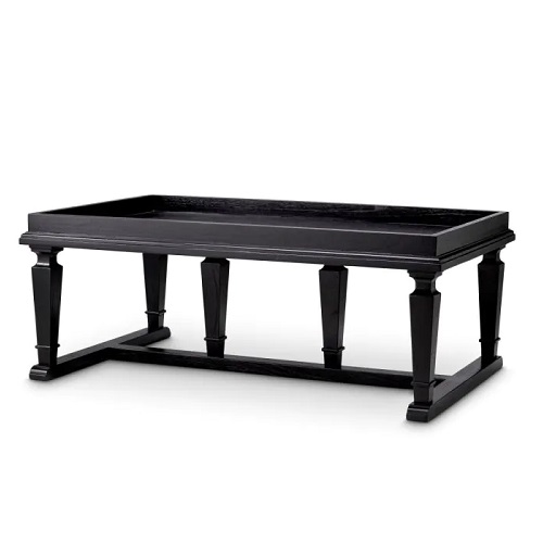Coffee Table Americana by Eichholtz in black veneer