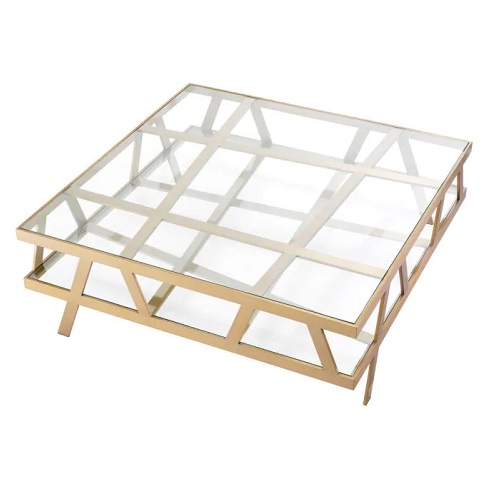 COFFEE TABLE BILLINGHURST SQUARE <br/> by Eichholtz - Image 3