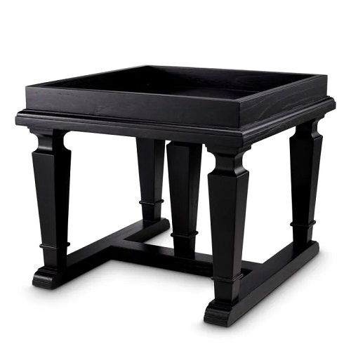 Side Table Americana by Eichholtz in black veneer