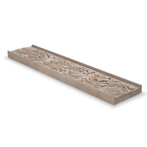 Detailed Object Acanthus by Eichholtz in sand finish. Handcrafted from sandstone