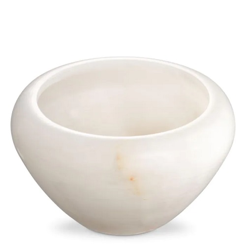 Uniquely elegant Vase Fayum by Eichholtz in natural onyx