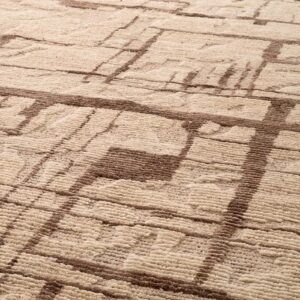 Designer Carpet Limitless by Eichholtz in ivory and brown. Hand knotted / 100% wool / 400 x 300cm