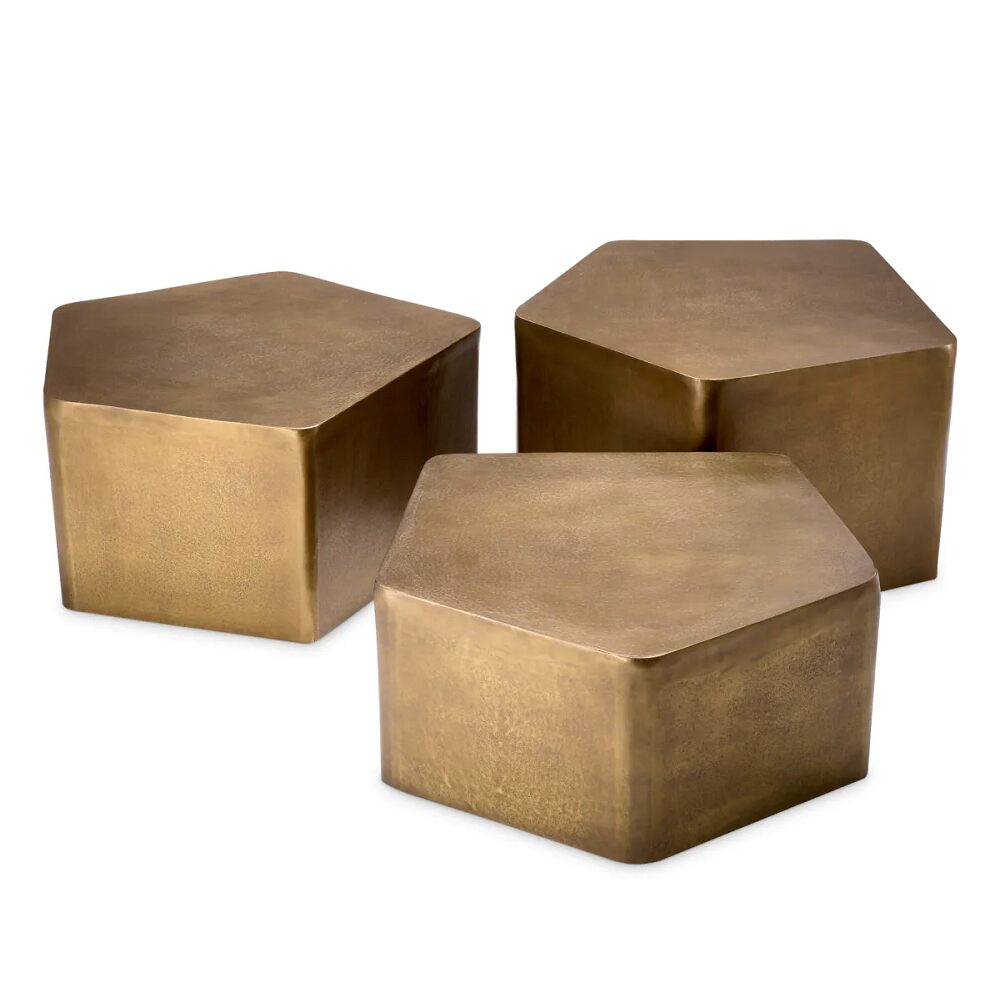 COFFEE TABLE VEENAZZA SET OF 3 <br/> by Eichholtz - Image 5