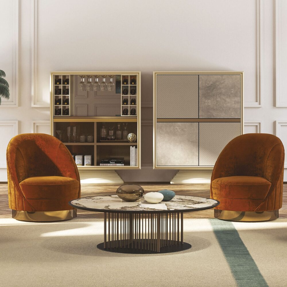 CAPSULE SWIVEL ARMCHAIR <br/> By Vismara - Image 2