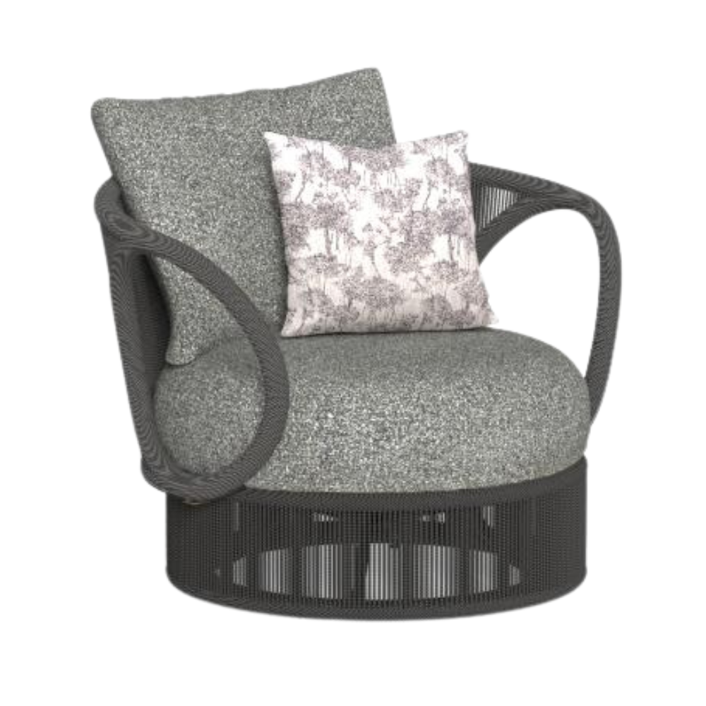 KAREN SWIVEL LIVING ARMCHAIR <br/>By Talenti